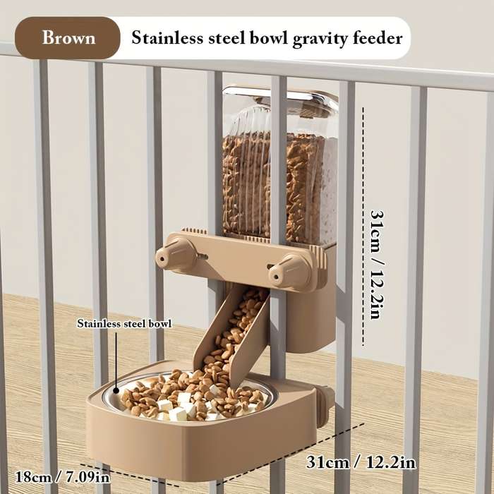 Pet supplies color grey Items Feeder  without stainless steel bowl