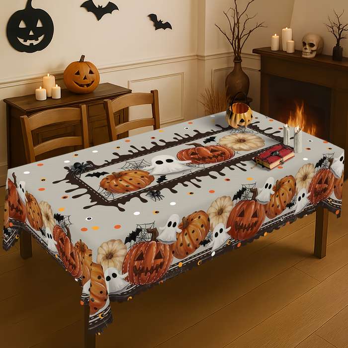 Halloween tablecloth decoration size Round 70in 180cm