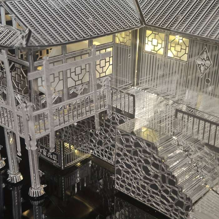 Building Toy Architectural Model Toy Set Style Diaojiaolou
