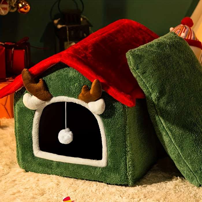Pet supplies color Polychrome size 1set  cat bed  Add  scarf  L