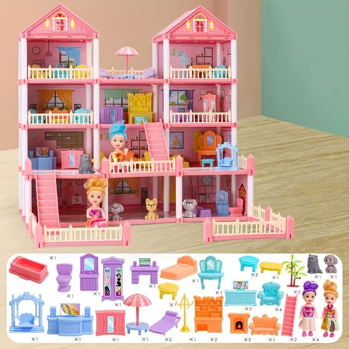 Toy Dolls color 1 Rooms Across 4 Stories