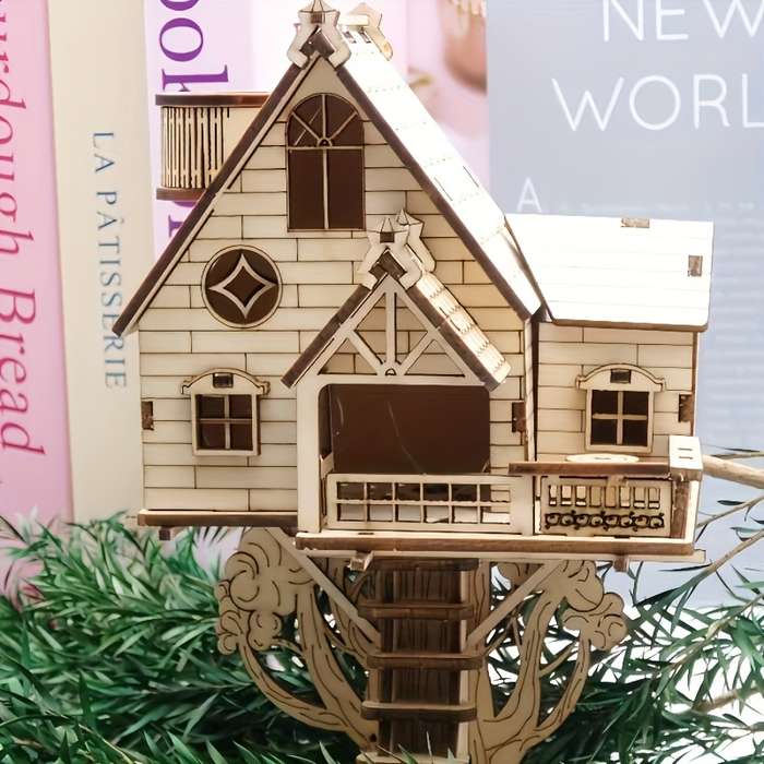 Building Toy Architectural Model Toy Set Model Beautiful Old Tree House