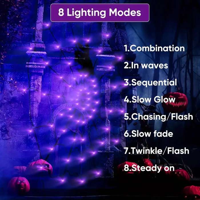 Halloween Decorations Model 70 Led Lights Purple Light