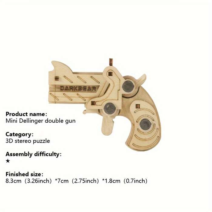 Toy Guns Model Mini Drinje Double Barrel Gun  Gift Box
