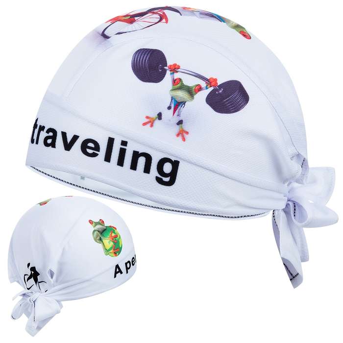 1pc ZM Frog-Themed Beanie Breathable Quick-Dry Polyester Spandex Mesh Cap with UV Protection f