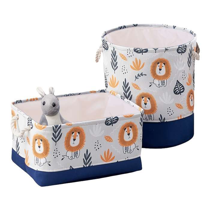 Storage And Organizationcolor Little Lion  Set Of 2
