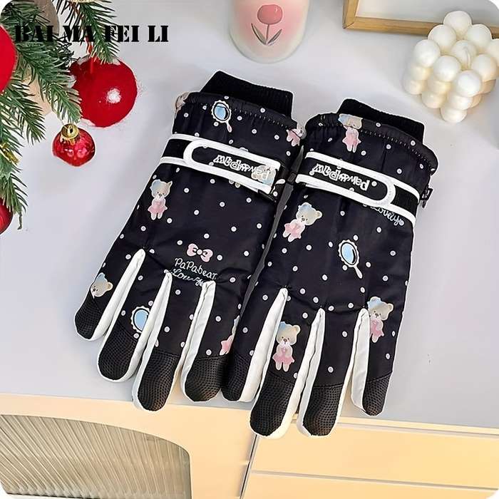 Winter Gloves Color Light Purple
