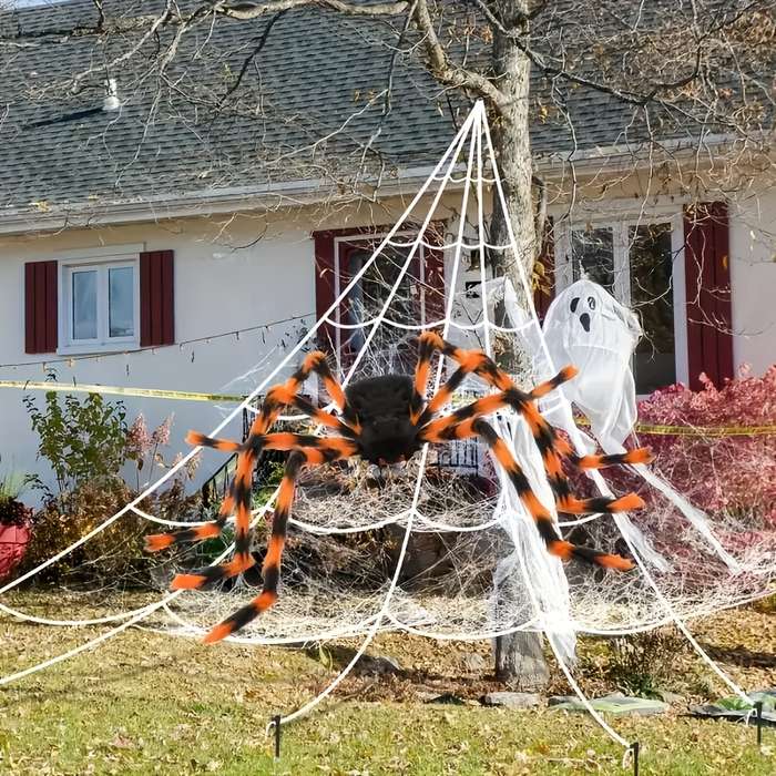 Halloween Decorations Size 200Cm Spider  Add   5M Spider Web