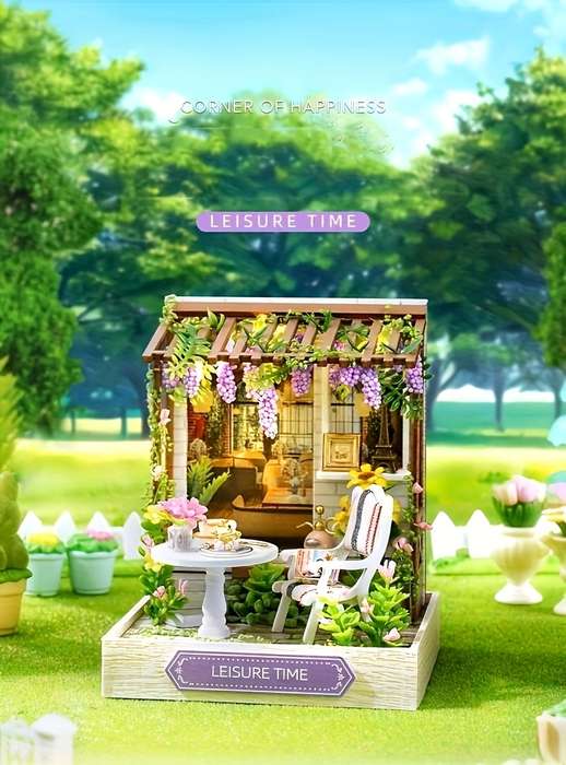 Building Toy Architectural Model Toy Set Style Coffee Time