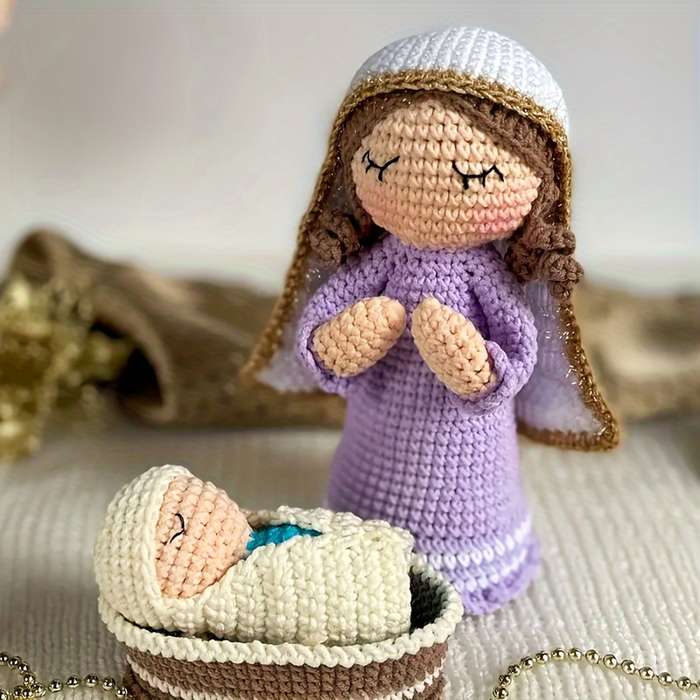 Toy Doll Items Nativity, Mary, Sheep [Set of 4]
