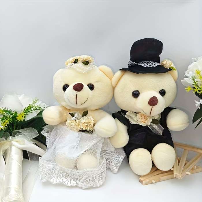 Toy Doll Color Couple Bear Quantity 2Pcs