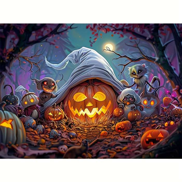 Halloween Decorations Items 30 X 40Cm 11.8In X 15.8In Round Rhinestone
