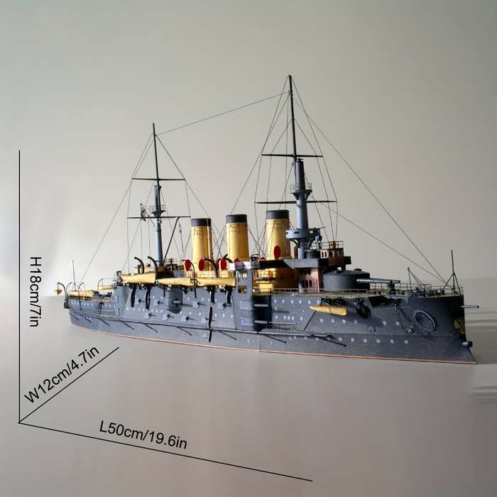 3D Jigsaw Puzzle Model Ship Material Oslabya Battleship Papercraft