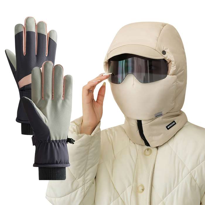 Winter Hat Color Beigeaddgloves
