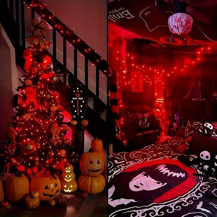 Halloween Decorations Color Red Model 100 Lights