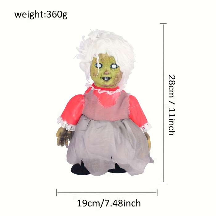 Halloween Decorations Color Black Bald Head