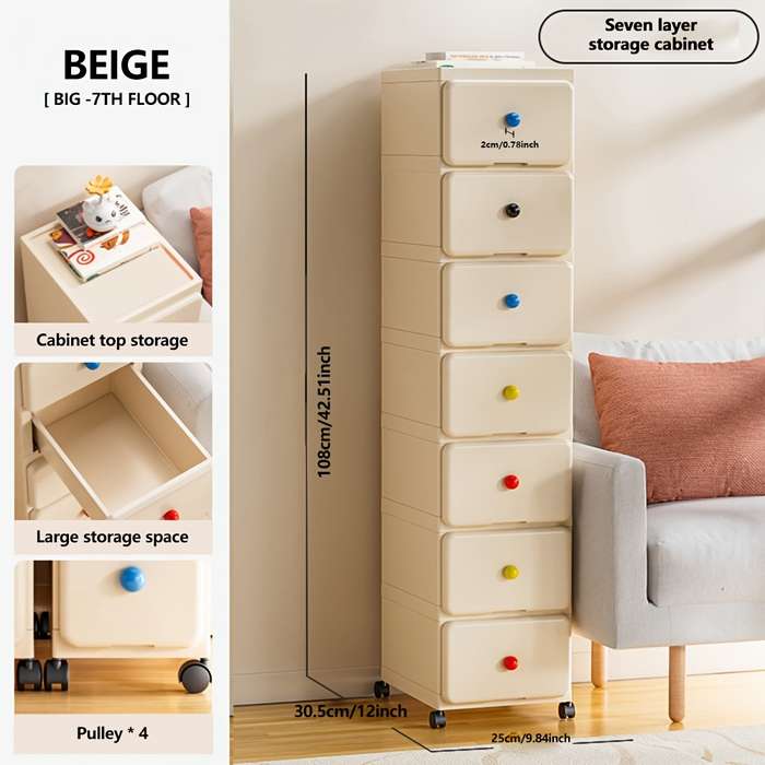 Storage And Organizationcolor Cream Size 25 X 30.5 X 46