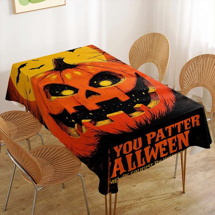 Halloween tablecloth decoration size 140cm x 140cm or 55.12in x 55.12in