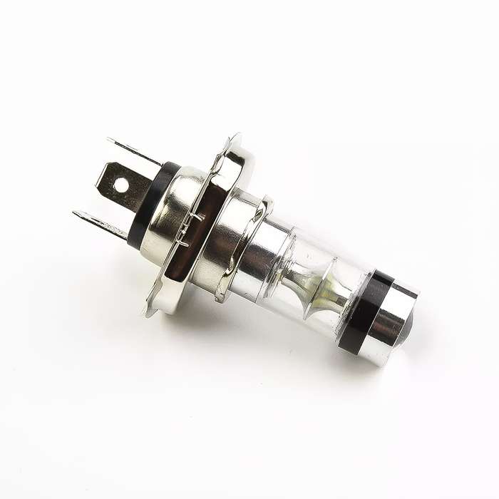 2pcs H4 9003 LED Car Fog Light Bulbs 12V 100W Low Beam 6500K White Light with Lens