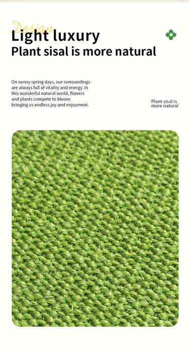 Pet Supplies Color Flowery Sisal Carpet