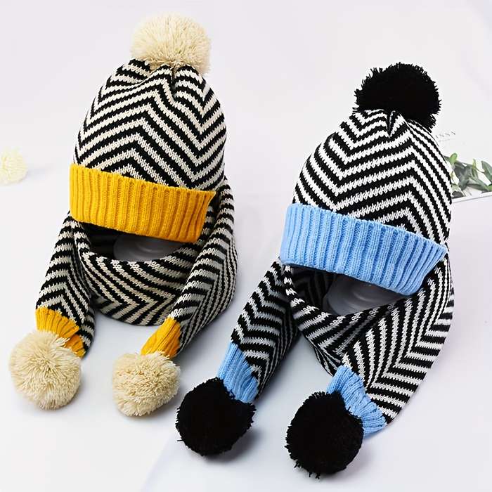 Winter Hat Color Scarf Add Hat Yellow