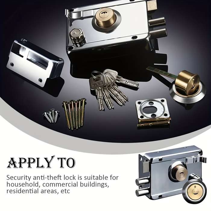 Lock Color Zinc Head Left Open With Edge 1Pc