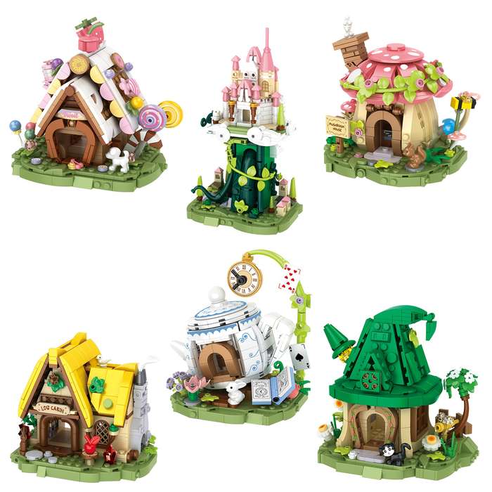 Building Toy Architectural Model Toy Set Style Candy House