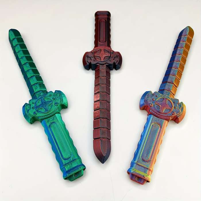 Toy Weapons Color 3Pcs  Golden Add Blue  Green Add Red  Green  Blue