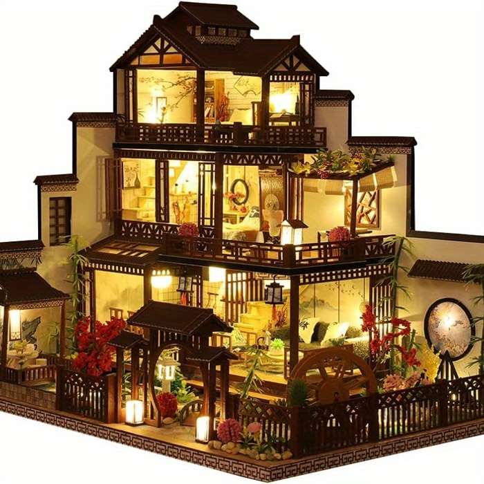 Building Toy Architectural Model Toy Set Color Romantic