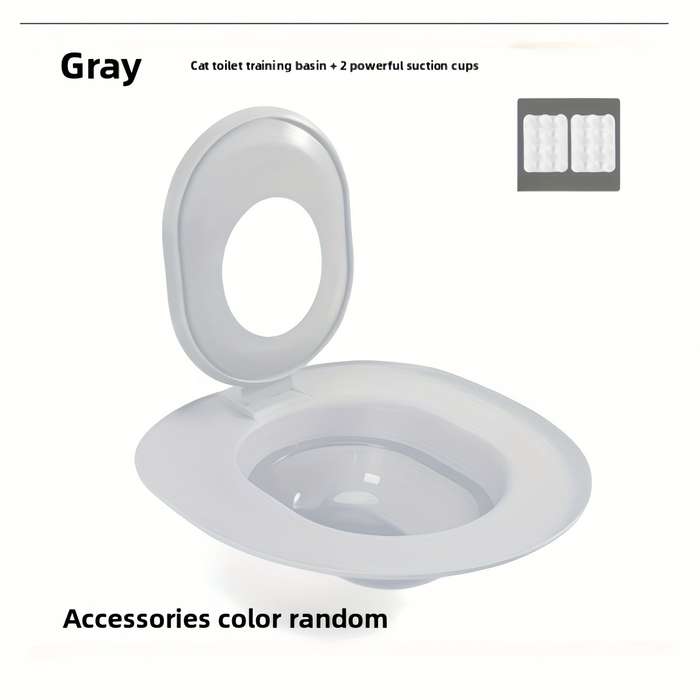 Pet Supplies Color Blue    Cat Toilet Training Basin  Add  2 Strong Suction Cups Size Set