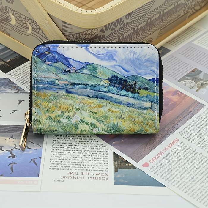 1pc Vintage Chic Envelope WalletSpacious Multi-Compartment Card Holder with Zipper Closure Dura