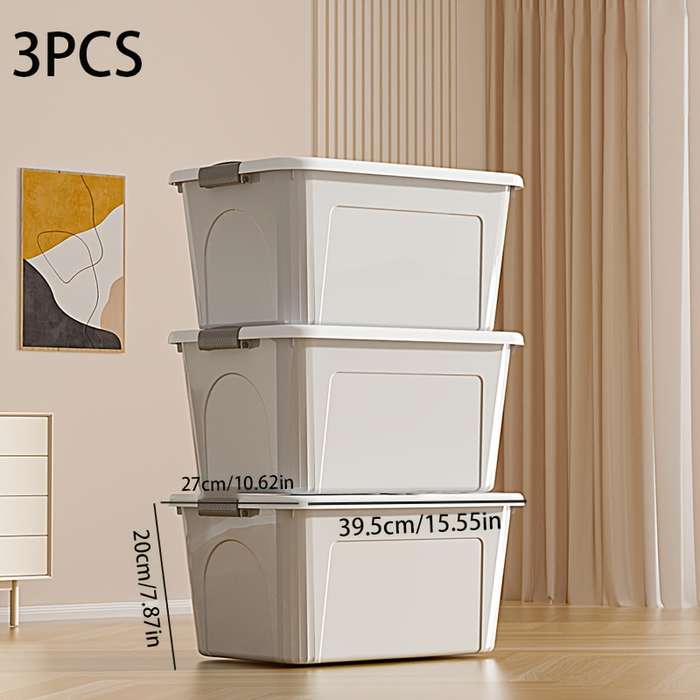 Storage And Organizationsize Width 45.5Cm 17.91In  With Lid  Quantity 3 Pack  With Buckle
