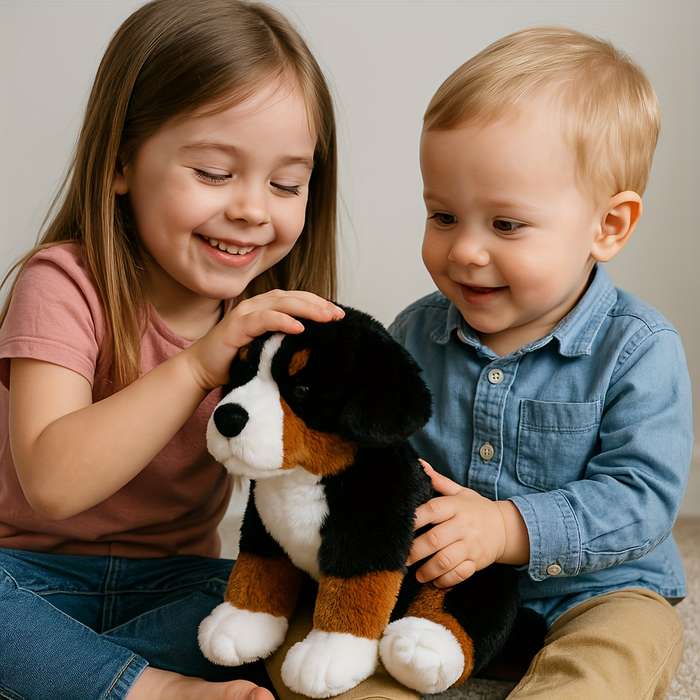 Toy Doll Style 24.89Cm Bernese Mountain Dog Sitting