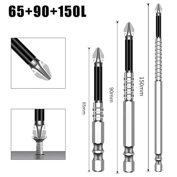 Screwdriver Bit Tool Set Model 3Pcs 65 Add  90 Add  150L