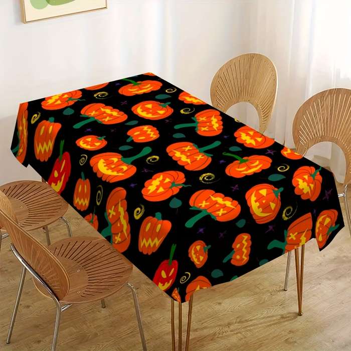 Halloween tablecloth decoration size 55.1 x 70.8in or 140 x 180cm