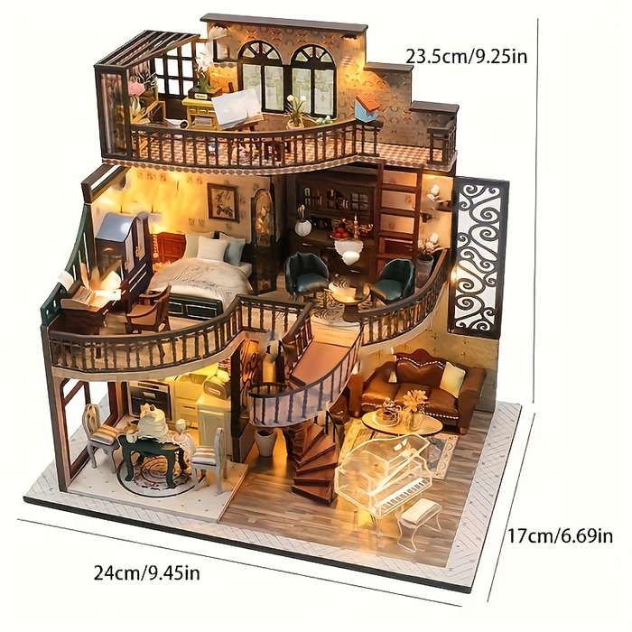 Building Toy Architectural Model Toy Set Style Hm Hollow Magic City