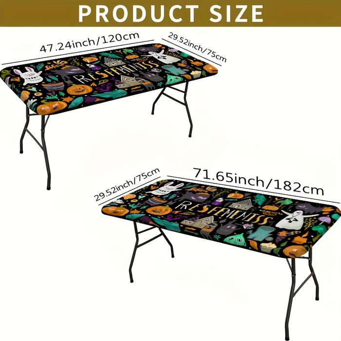 Halloween tablecloth decoration size 29.52x71.65inch or 75x182cm
