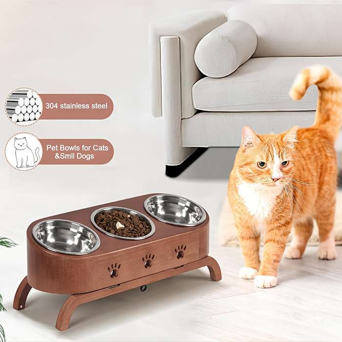 Pet Supplies Style Elevated Cat Food Bowl