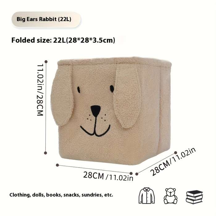 Storage And Organizationcolor White Big Ears Rabbit 27L  30 X 30 X 30Cm