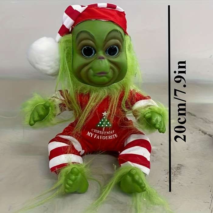 Toy Doll color Red And White Striped Clothes