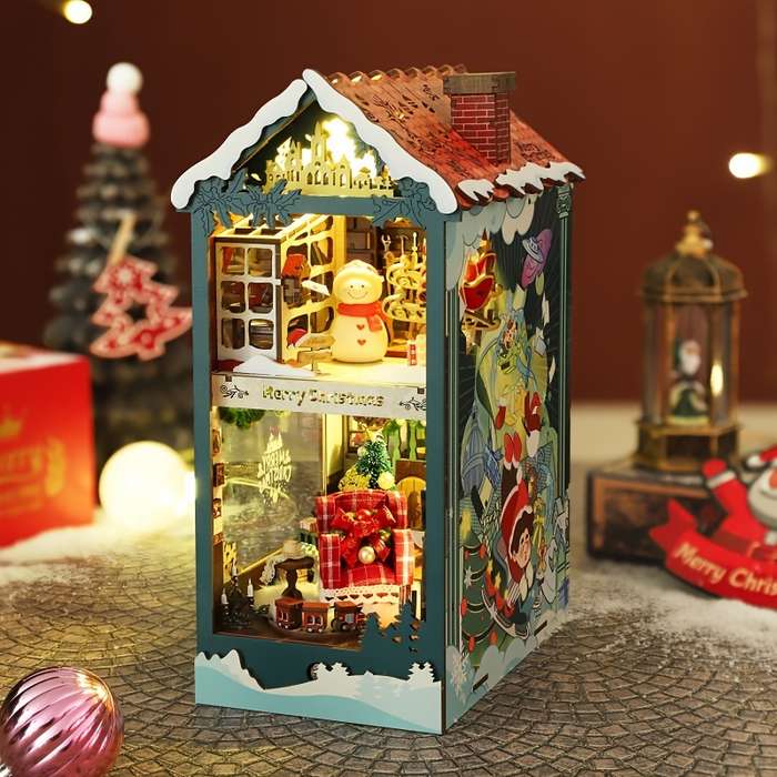 Building Toy Architectural Model Toy Set Style Merry Christmas