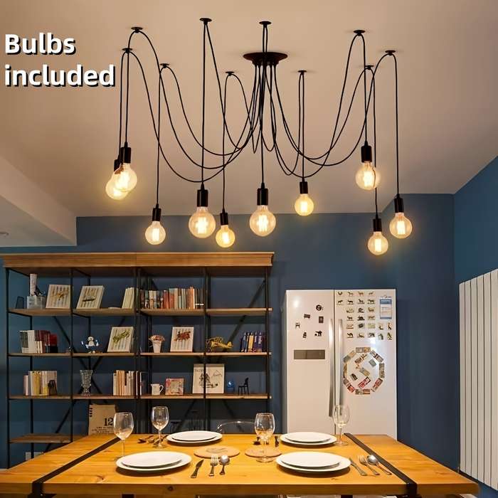 Halloween Decorations Items Spider Chandelier With Bulbs