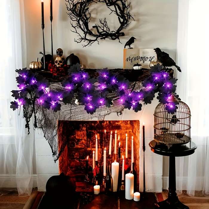 Halloween Decorations Color Warm Lighting