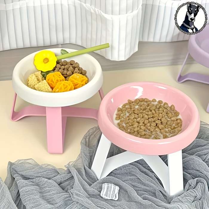 Pet Supplies Color 6Pcs Random Styles 3 Holders  Add   3 Cat Bowls