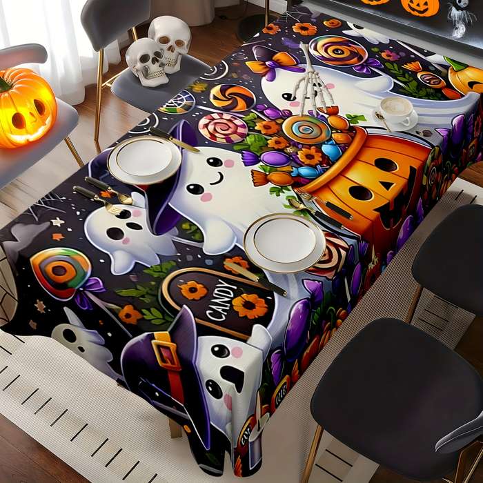 Halloween tablecloth decoration size 140cm x 220cm