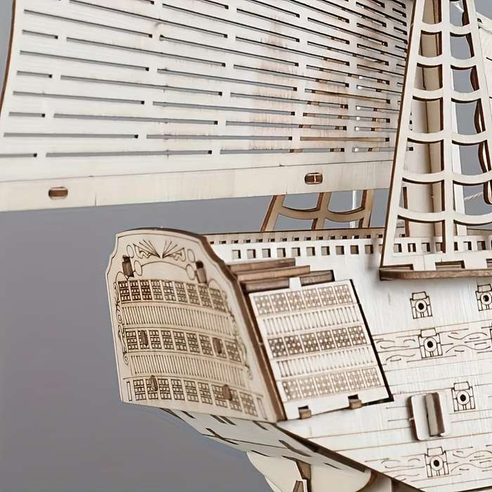 3D Jigsaw Puzzle Model Ship Style Wooden Sailboat