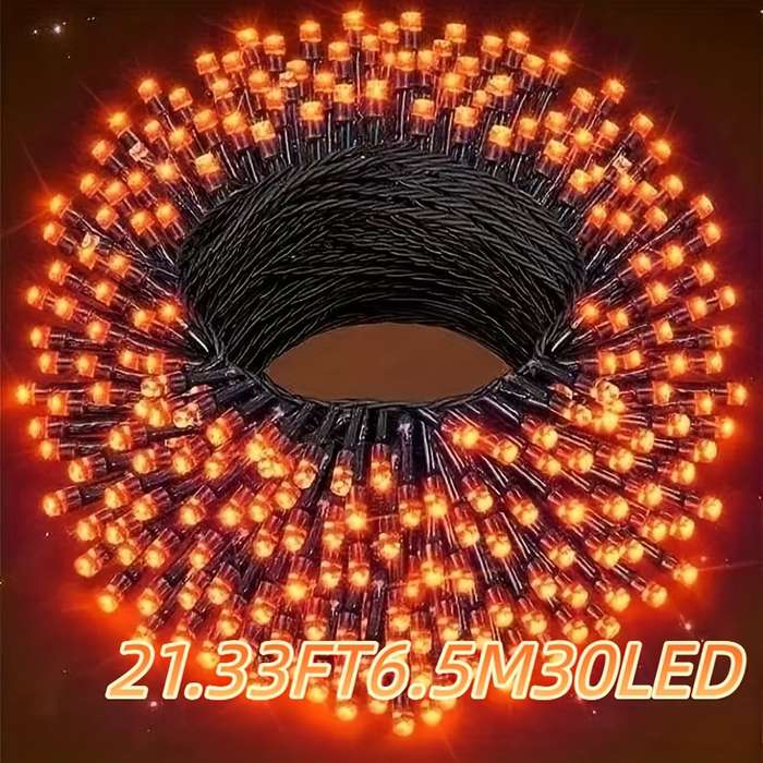 Halloween Decorations Color Purple Orange Light Quantity 100Led 8 Modes