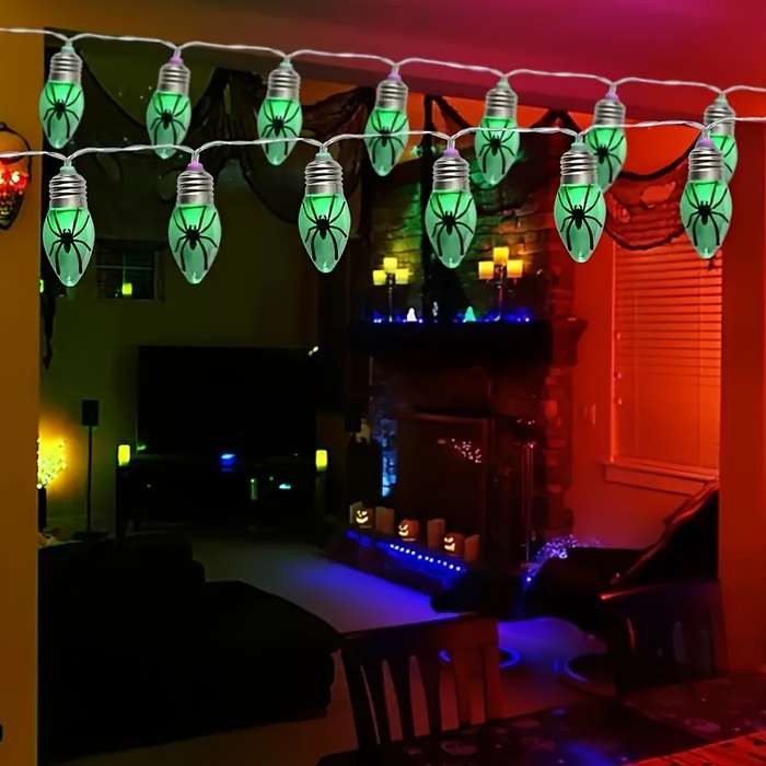Halloween Decorations Color Light Purple Model 2 Meters 10 Lights
