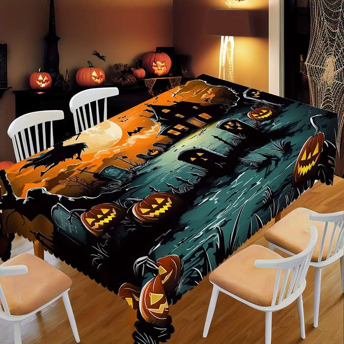 Halloween tablecloth decoration size 55 x 70inch 140x180cm Style Halloween 01