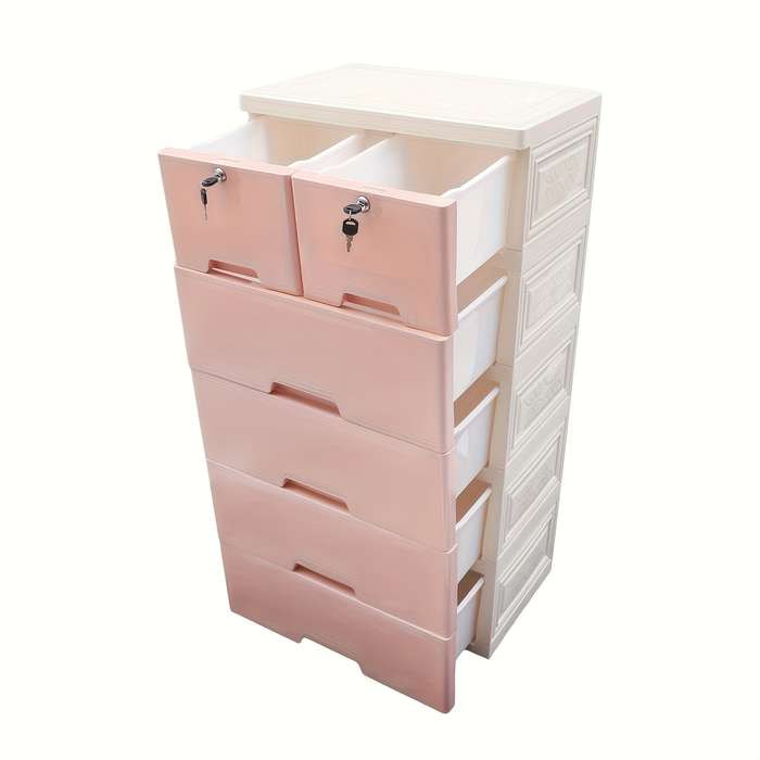 Storage And Organizationcolor 50Cm Pink 7 Layers